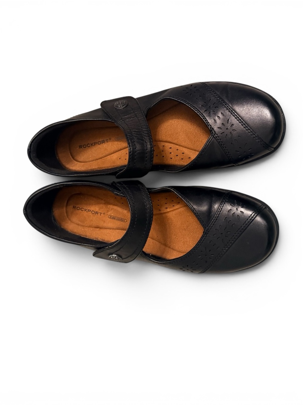 Rockport Daisy Mary Jane Black Leather Slip-On Shoe